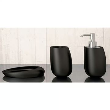 KLEISS SET BLACK - Countertop Vetro Freddo® soap dish by Glass Design - view 3